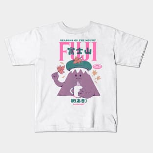 Mont Fuji Seasons - Autumn Kids T-Shirt